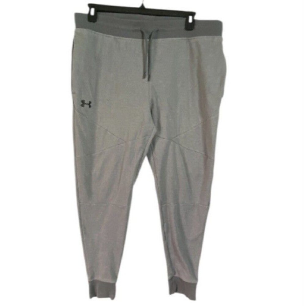 Under Armour Joggers Mens Size XL Gray Loose Fit Fleece Tapered Sweatpants